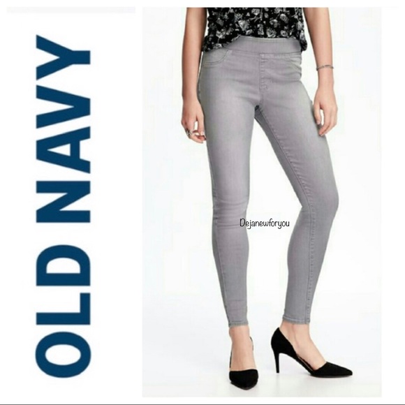 Old Navy Pants - Old Navy the Legging Super Skinny Gray Jeggings